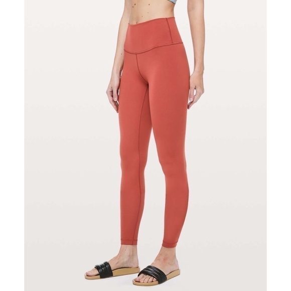 lululemon athletica Pants - Lululemon Wunder Under High-Rise Tight Full-On Luxtreme 28" Brick Rose